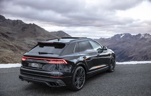 Picture mountains, Audi, TDI, rear view, crossover, ABBOT, 2019, SQ8