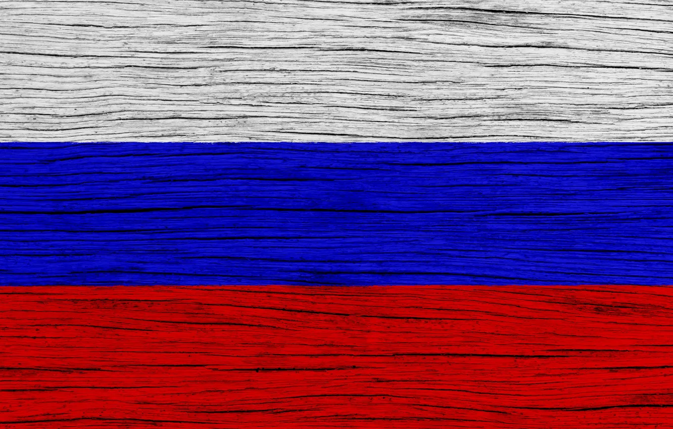 Photo wallpaper Art, Russia, Europe, Flag, Russian Flag, Flag Of Russia, National Symbols, Russia Flag, Wooden Texture