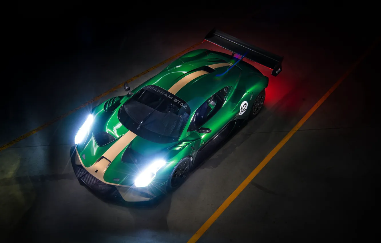 Photo wallpaper supercar, the view from the top, 2019, Brabham, BT62