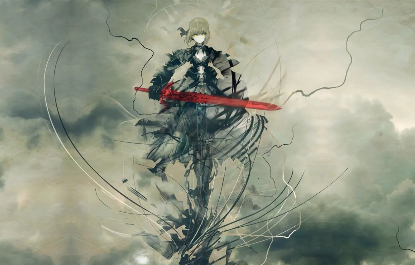 Wallpaper sword, Fate stay night, dark saber images for desktop, section  сёнэн - download
