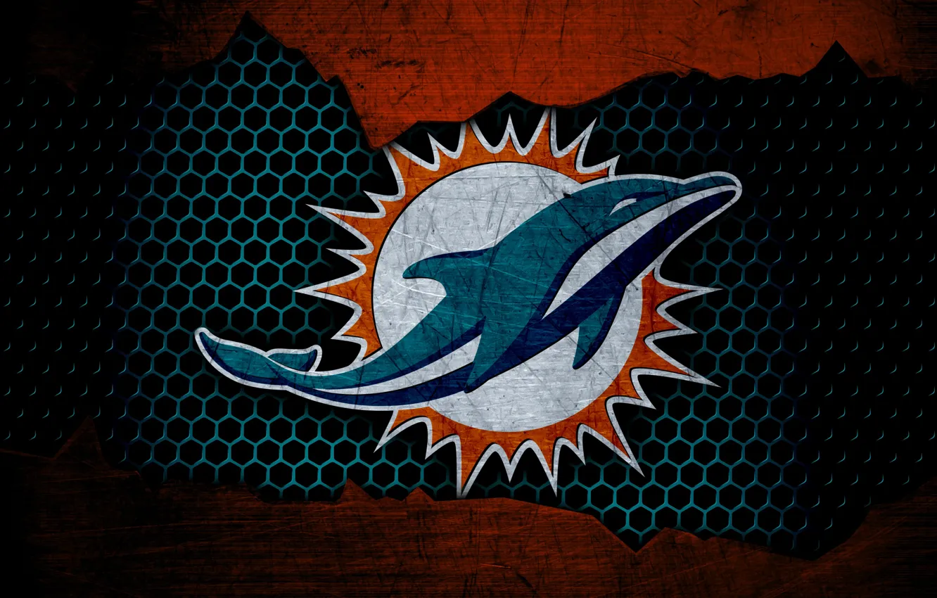 Wallpaper wallpaper, sport, logo, NFL, american football, Miami Dolphins  images for desktop, section спорт - download