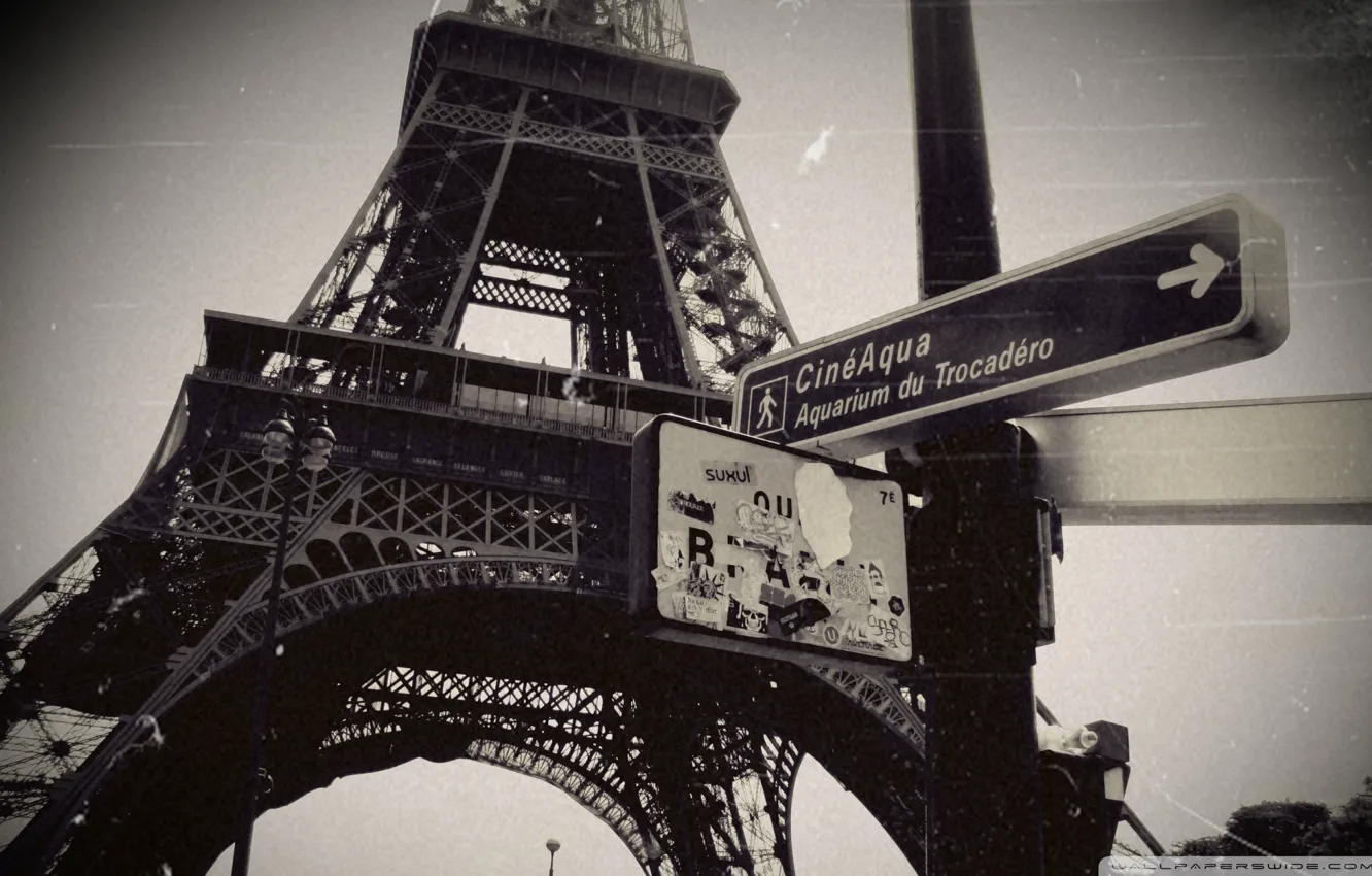 Photo wallpaper Paris, index, Eiffel tower