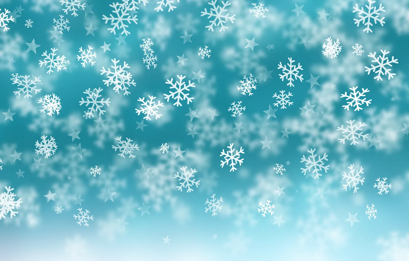 Wallpaper winter, snow, snowflakes, background, blue, Christmas, blue,  winter, background, snow, snowflakes images for desktop, section текстуры -  download