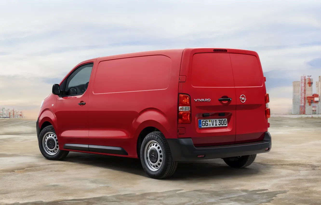 Photo wallpaper red, Opel, van, 2019, Vivaro