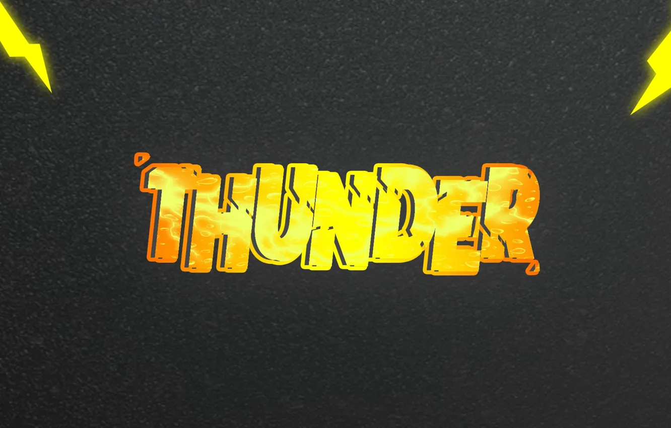 Wallpaper text, lightning, The storm, lighting, beautiful text, the text  with the background, THUNDER, 3D text images for desktop, section hi-tech -  download