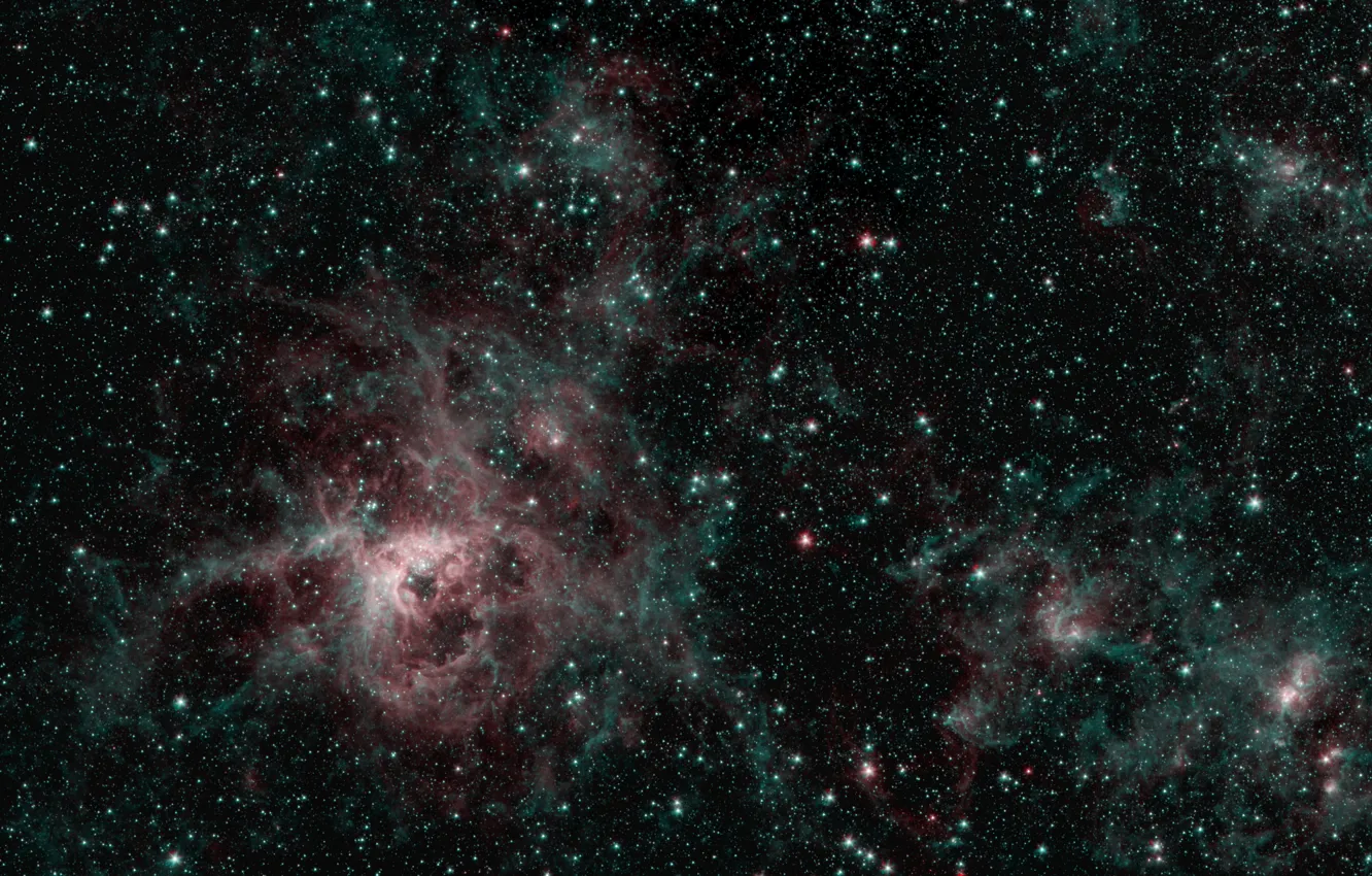 Photo wallpaper stars, clusters, emission nebula, Tarantula, NGC 2070, BMO, LMC, The Large Magellanic Cloud, Large Magellanic …