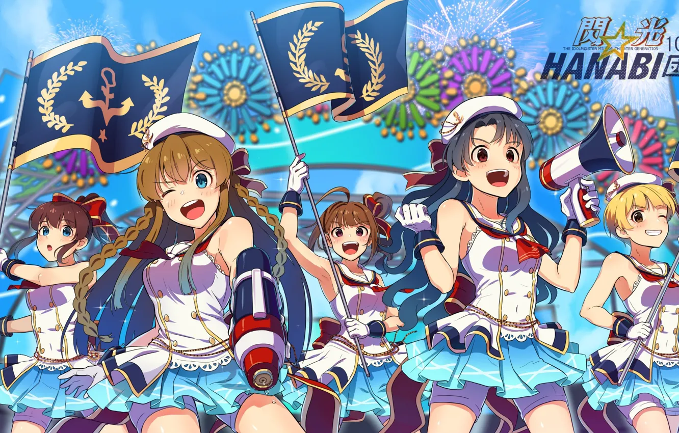 Photo wallpaper Girls, Flags, Anime, IdolM@ster