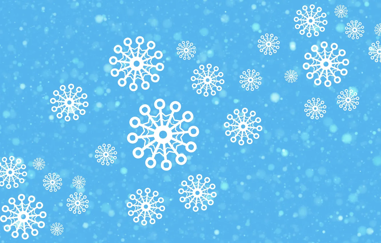 Photo wallpaper snowflakes, background, template