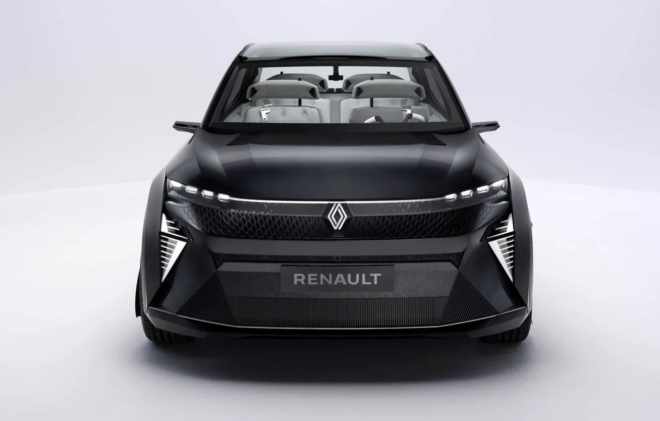 Photo wallpaper the concept, Renault, Vision, front view, Scenic