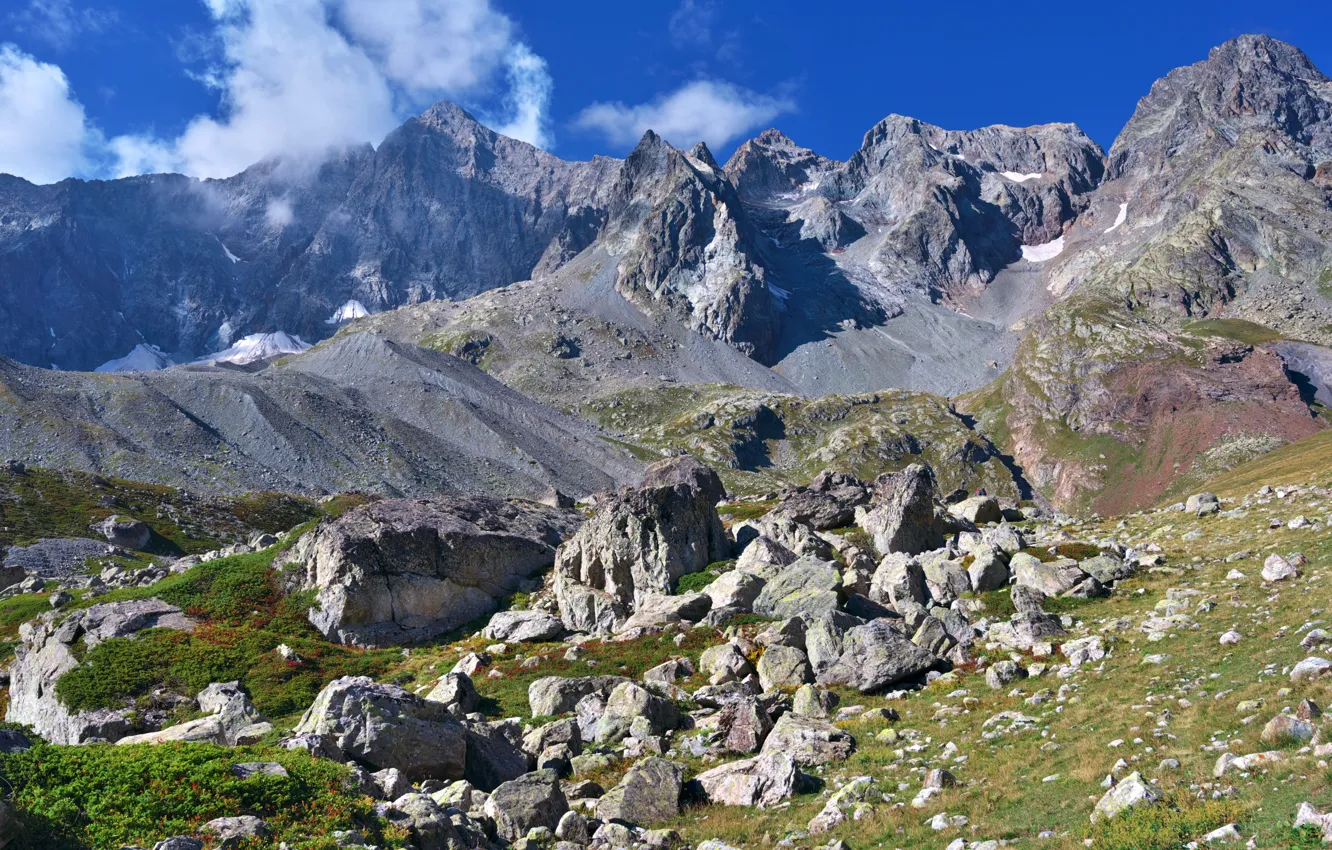 Photo wallpaper mountains, France, Col d'Arsine