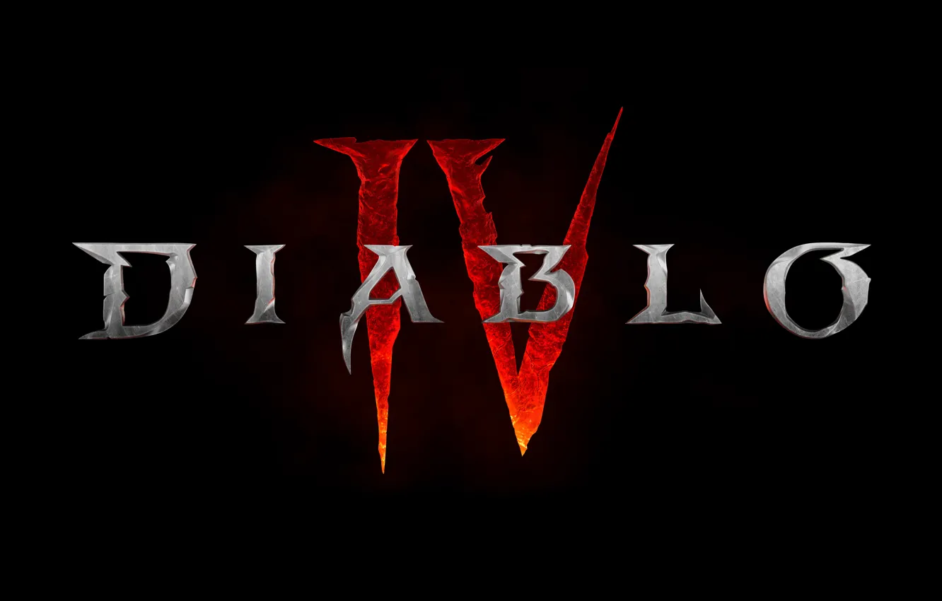 Photo wallpaper Logo, Logo, Blizzard, Fiction, Diablo, Game, Diablo, Blizzard Entertainment, Game Art, Diablo 4, Diablo IV