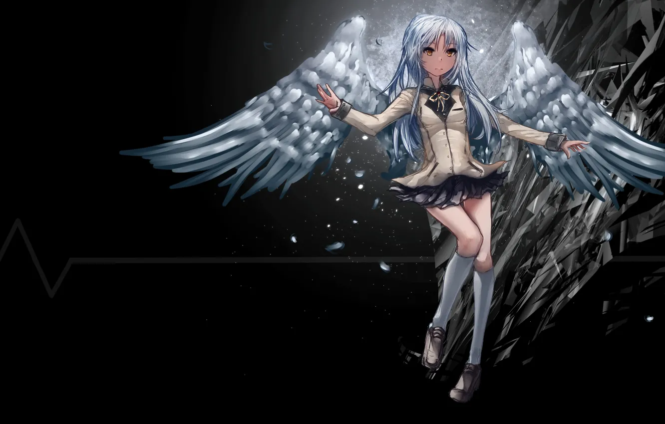 Photo wallpaper girl, background, wings, angel, Angel Beast!