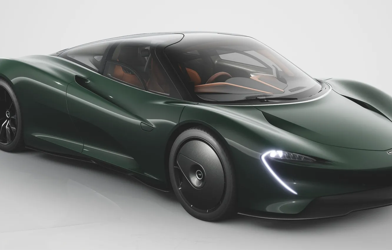 Photo wallpaper Green, Hypercar, 2020, McLaren Speedtail