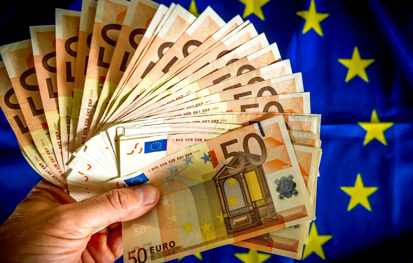 Photo wallpaper Euro, bills, MONEY