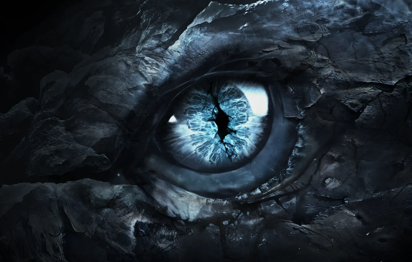 Photo wallpaper eyes, fear, dragon, dragon, Game Of Thrones, Game of Thrones