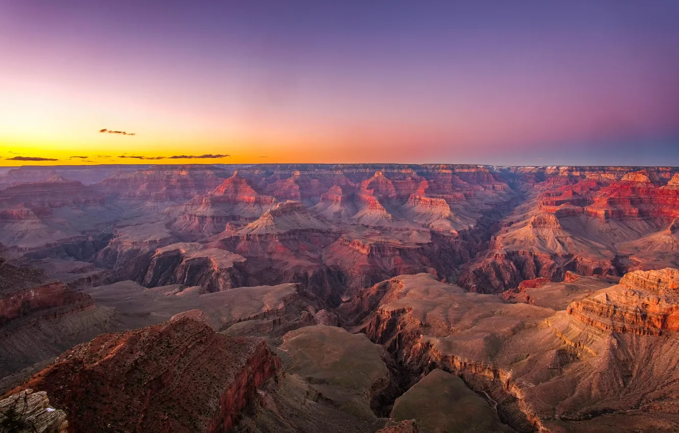 Photo wallpaper sunset, usa, arizona, grand canyon