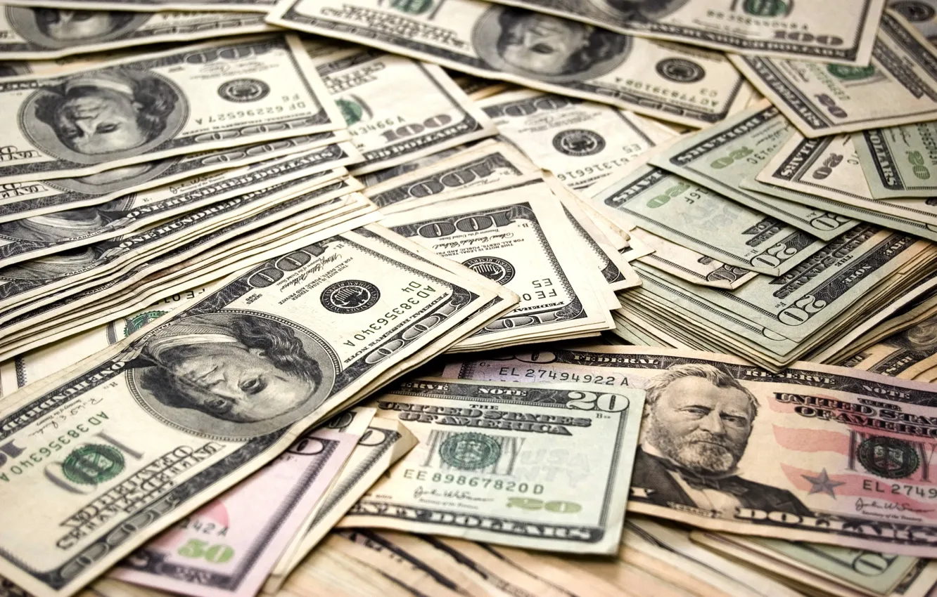 Photo wallpaper money, dollars, currency, bills