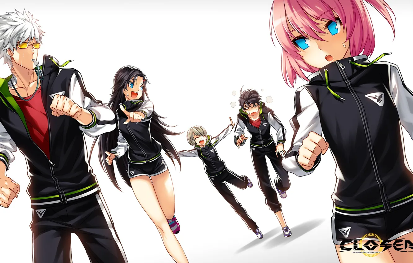 Wallpaper Girls The Game Art White Background Guys Closers Images For Desktop Section Syonen Download