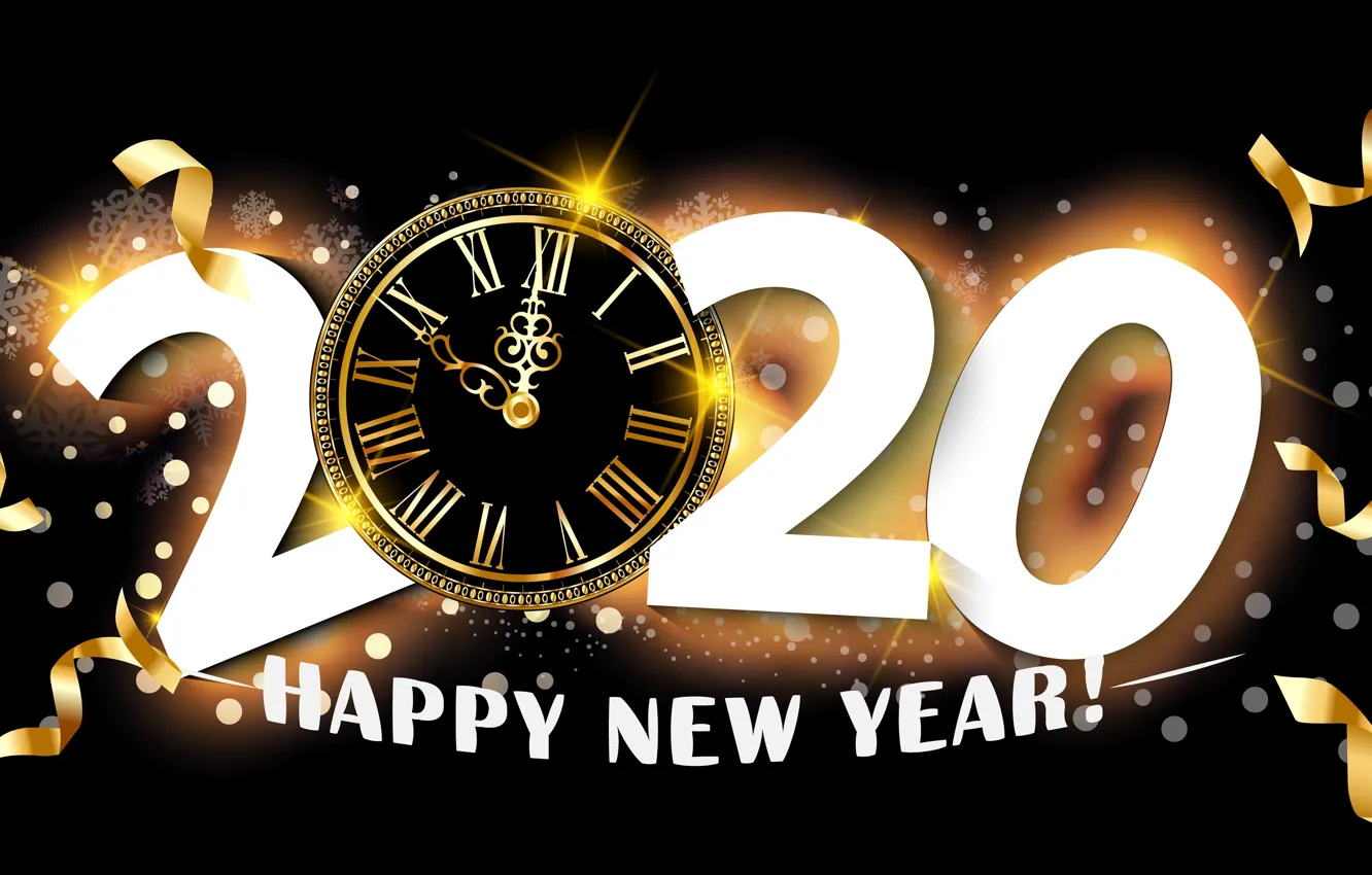 Wallpaper Arrows New Year Dial The Dark Background 2020 Images