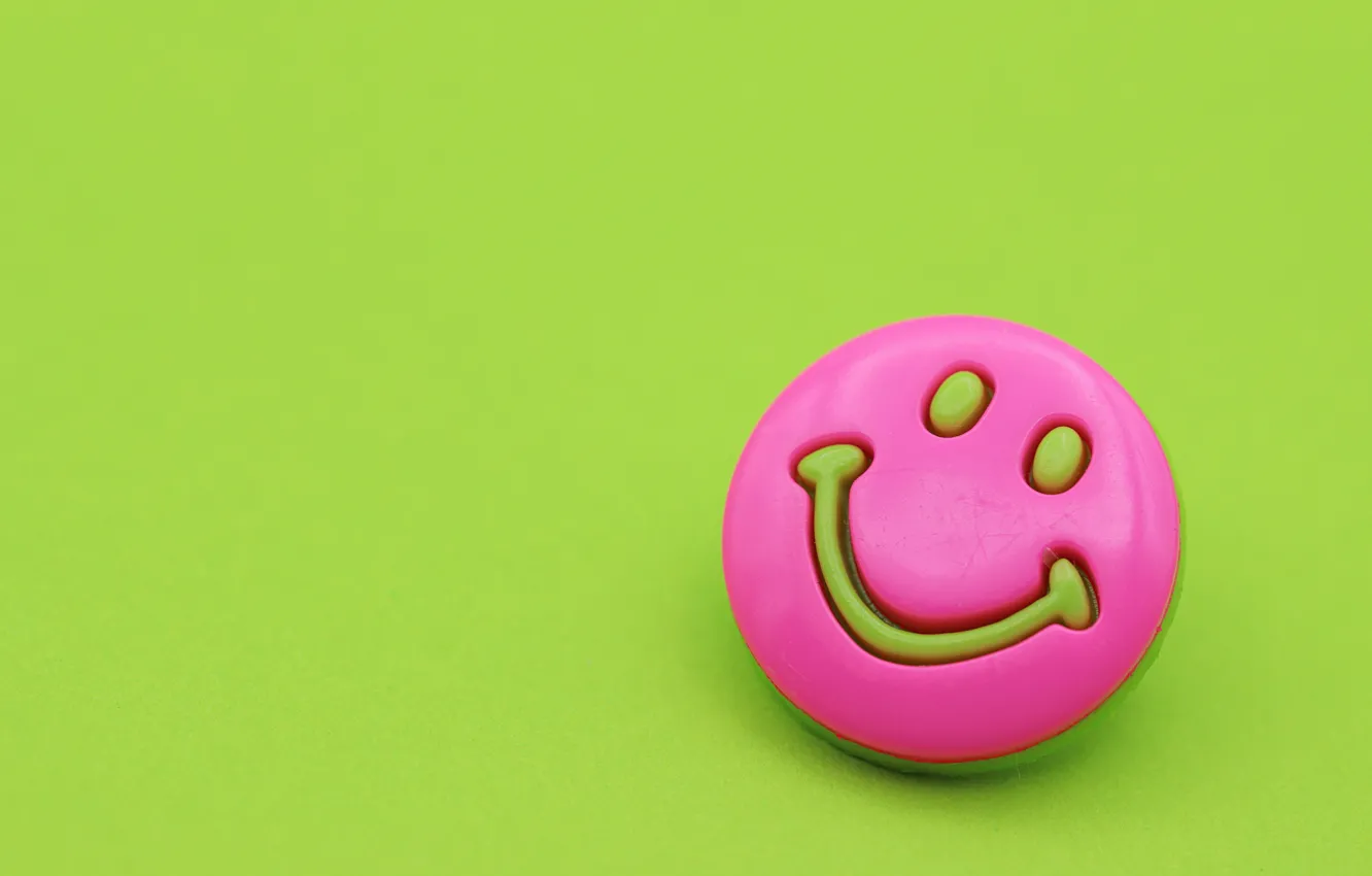 Photo wallpaper smile, background, mood, pink, smiley
