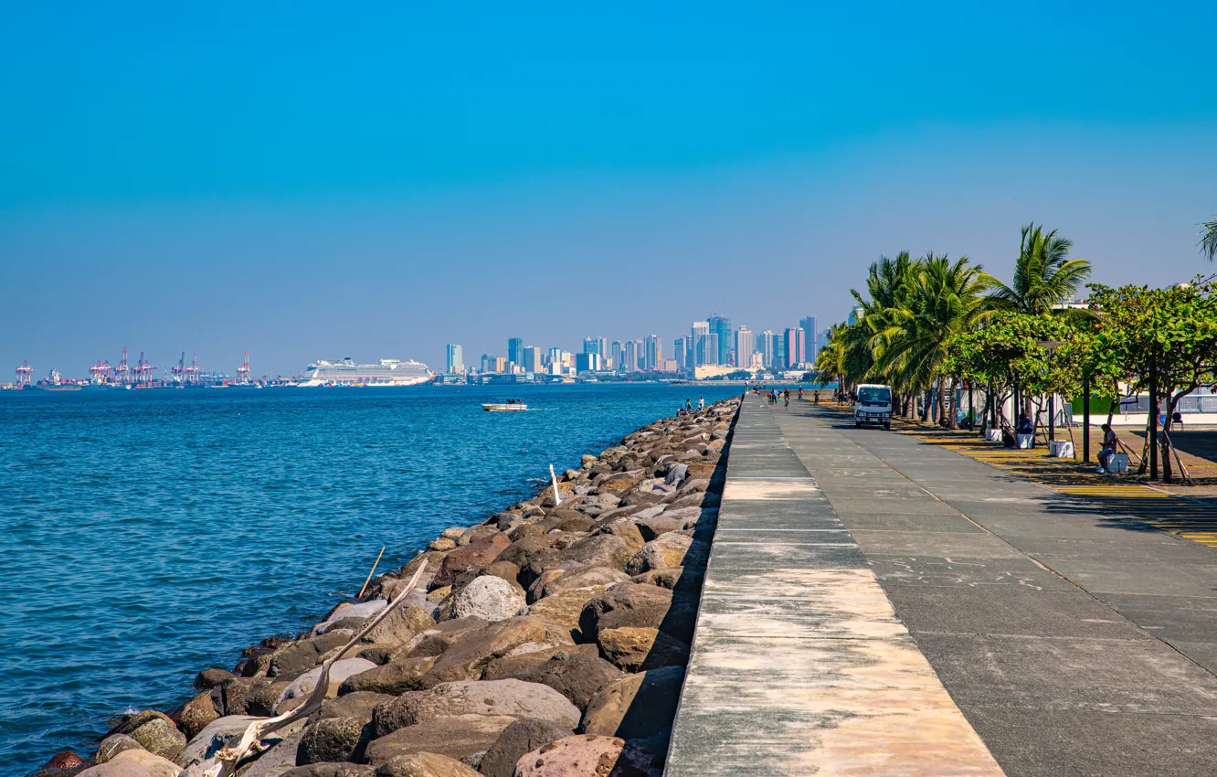 Wallpaper promenade, Philippines, Manila Bay, Pasay, Mall of Asia images  for desktop, section город - download