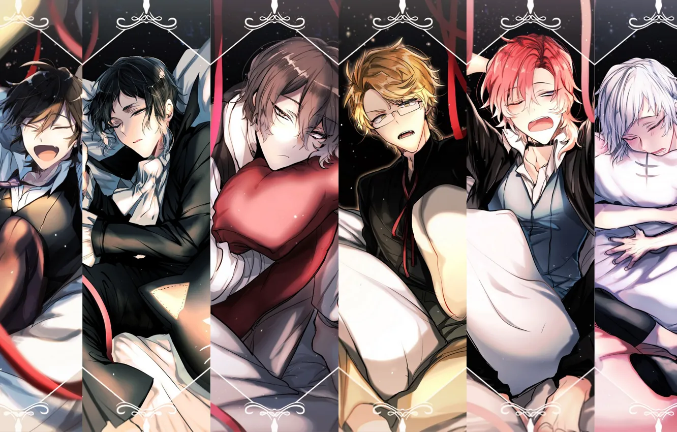 Wallpaper Collage Anime Art Guys Cuties Bungou Stray Dogs