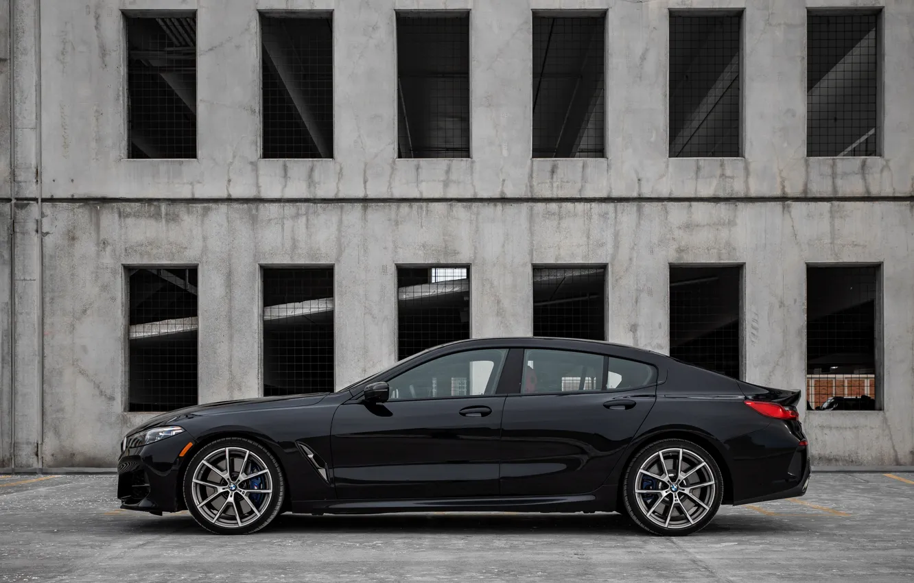Photo wallpaper black, coupe, BMW, side view, Gran Coupe, 2020, 8-Series, 2019, the four-door coupe, M850i xDrive, …