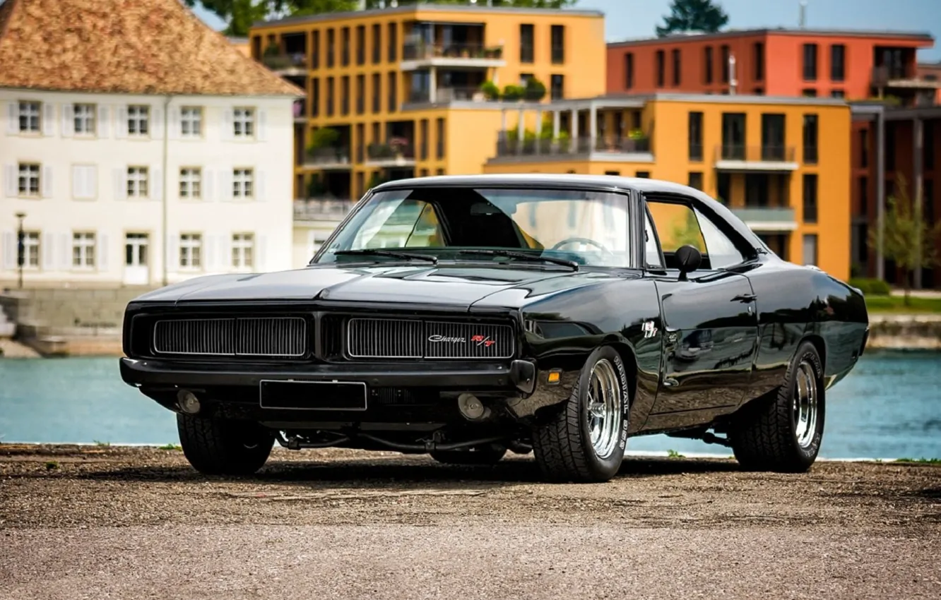 Photo wallpaper Classic, Dodge Charger, Muscle car, R/T, Vehicle