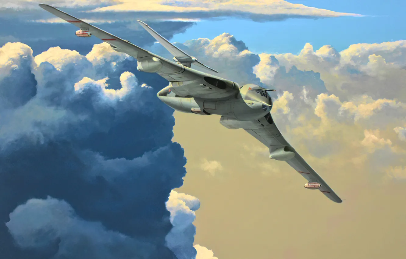 Photo wallpaper art, airplane, aviation, jet, Handley Page Victor