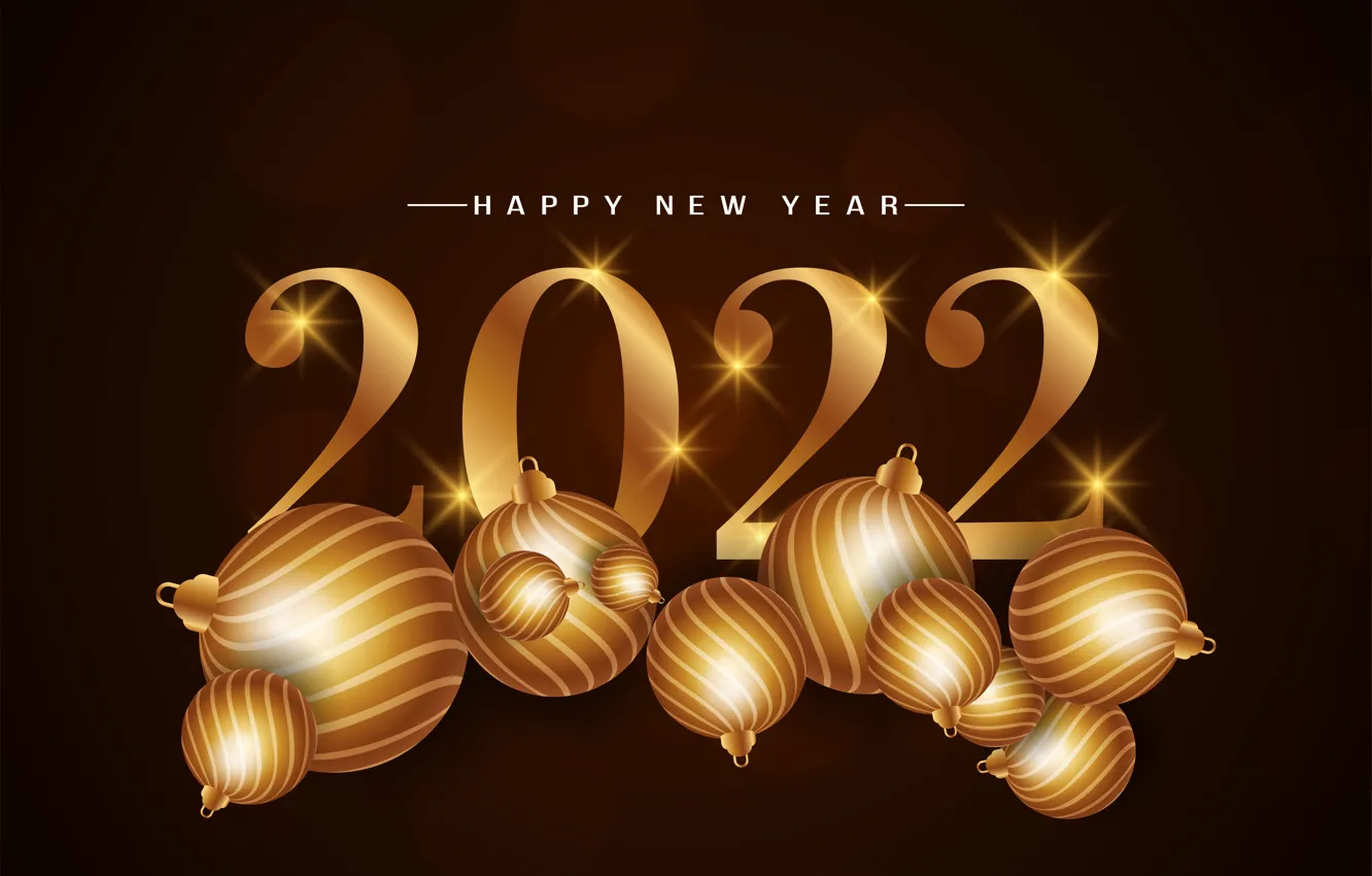 Wallpaper gold, figures, New year, golden, black background, new year, happy,  luxury, decoration, figures, sparkling, 2022 images for desktop, section  новый год - download