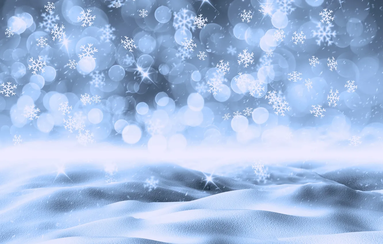 Wallpaper winter, snow, snowflakes, background, Christmas, winter,  background, snow, snowflakes images for desktop, section текстуры - download