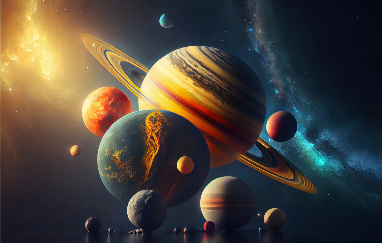 Wallpaper the universe, planet, stars, galaxy, solar system images for  desktop, section космос - download