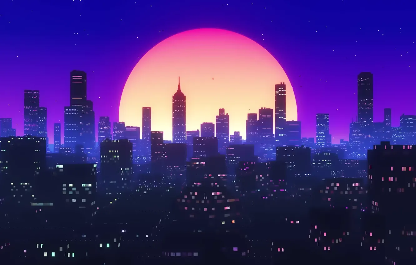 Wallpaper The sun, Night, Music, The city, Background, 80s, 80's, Synth,  Retrowave, Synthwave, New Retro Wave, Futuresynth, Sintav, Retrouve, Outrun  images for desktop, section рендеринг - download