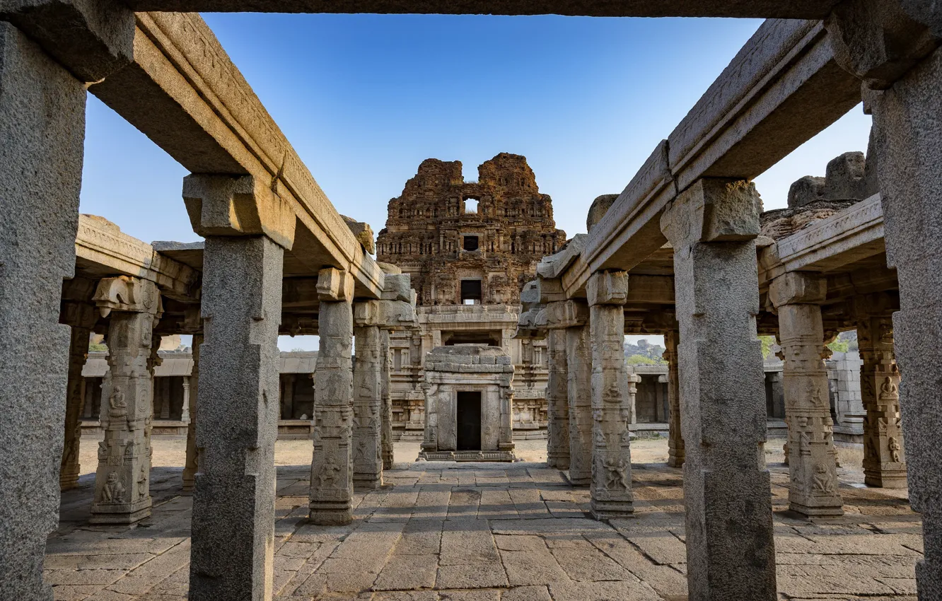 Wallpaper India, Karnataka, Hampi, Achyuta Raya Temple images for desktop,  section город - download