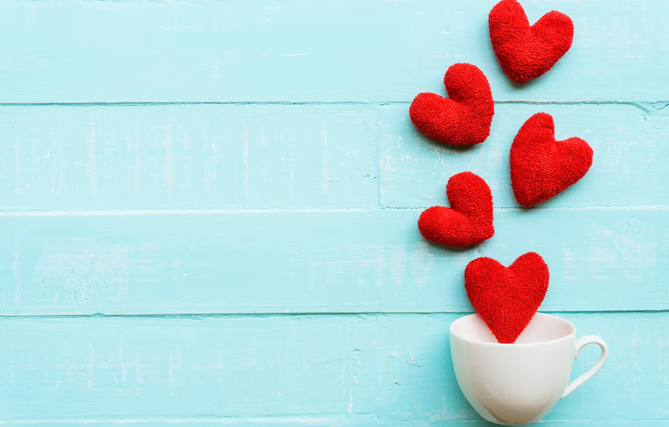 Wallpaper love, Cup, hearts, red, love, wood, cup, romantic, hearts images  for desktop, section настроения - download