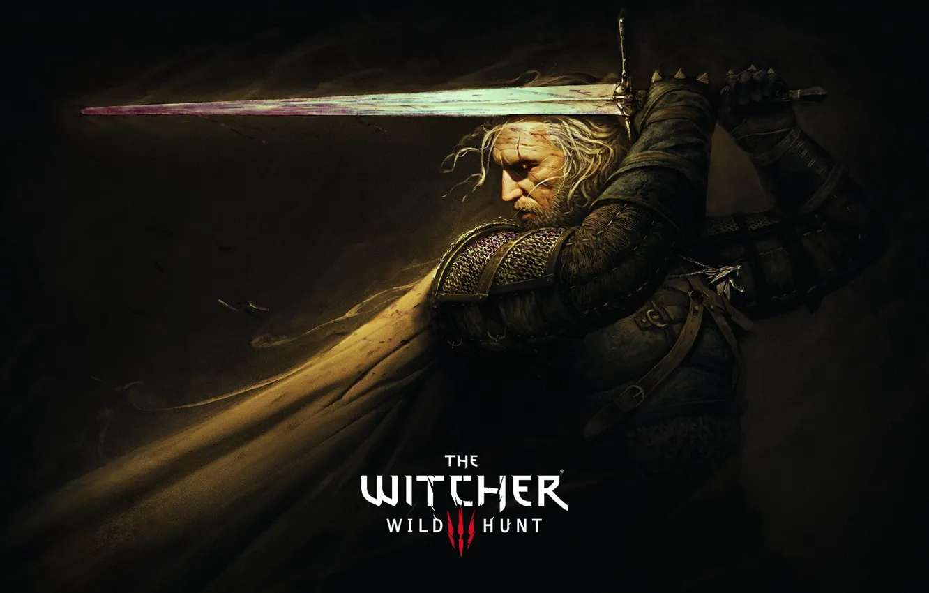 Photo wallpaper Sword, The Witcher, The Witcher, Geralt, Geralt of Rivia, Butcher Blaviken, Gwynbleidd, Sword, The Witcher …