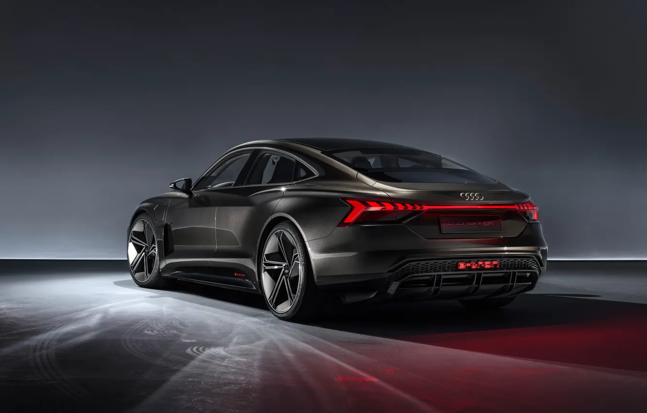 Photo wallpaper Concept, Audi, rear view, 2018, e-tron GT Concept, E-Tron GT
