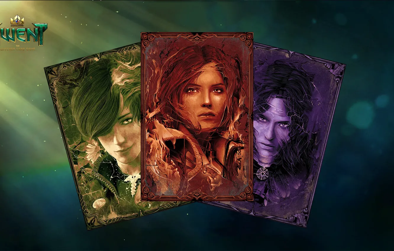 Photo wallpaper Card, Ian, Triss Merigold, Triss Merigold, The Witcher 3 Wild Hunt, The Witcher 3 Wild …