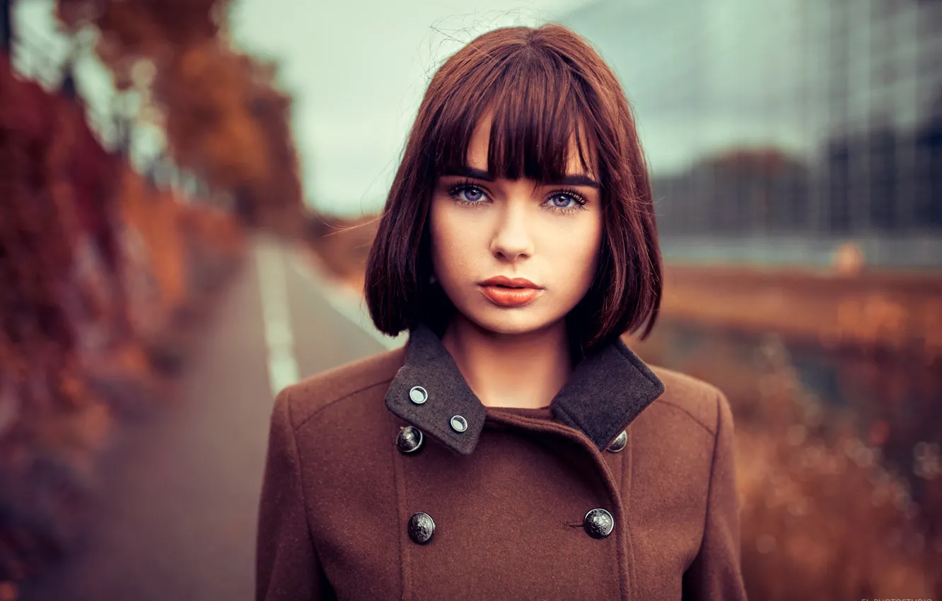 Wallpaper Autumn Look Girl Hairstyle Coat Lods Franck Marie Images, Photos, Reviews