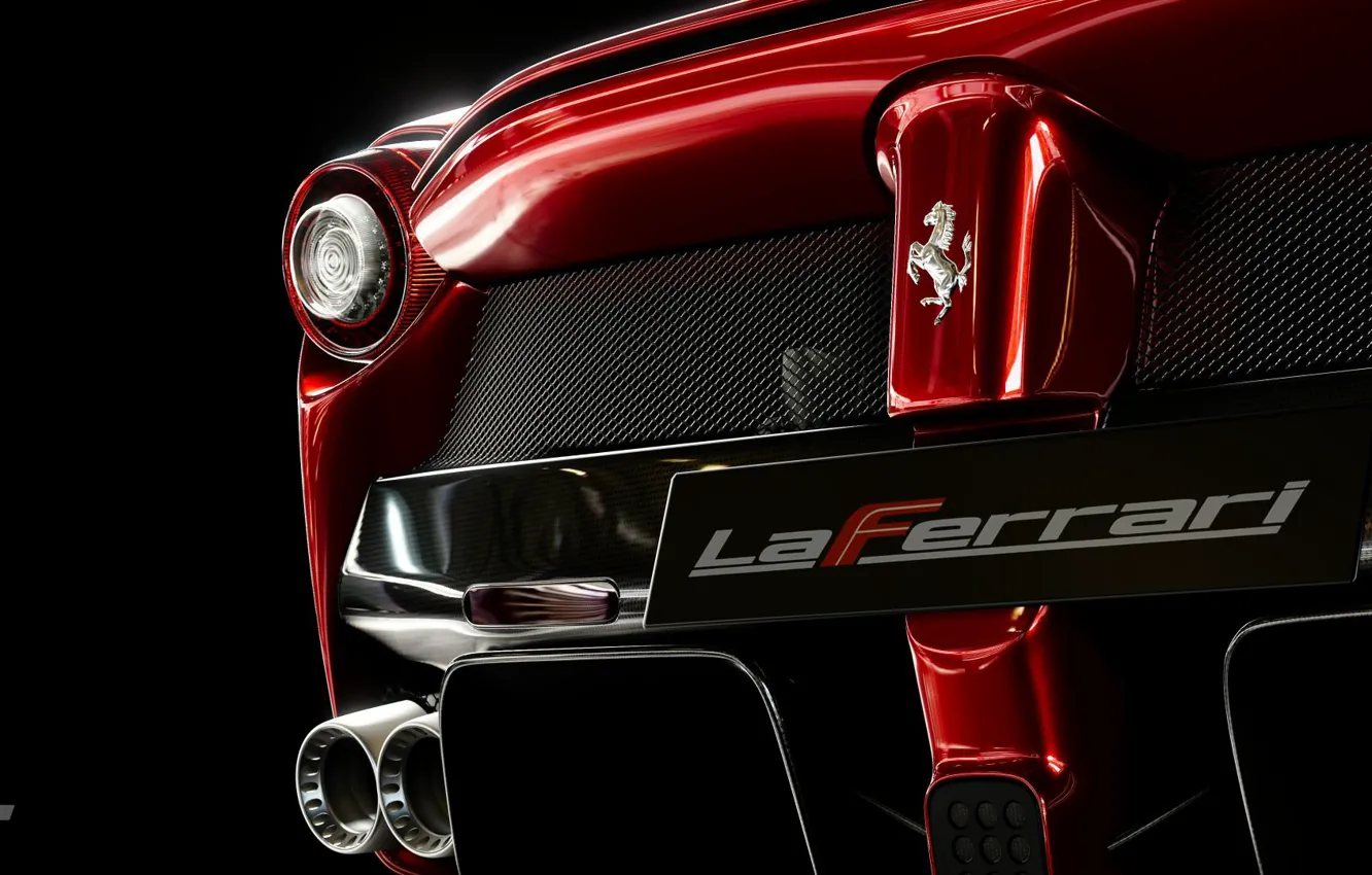 Photo wallpaper auto, Macro, Red, Black, Ferrari, LaFerrari, Gran Turismo Sport