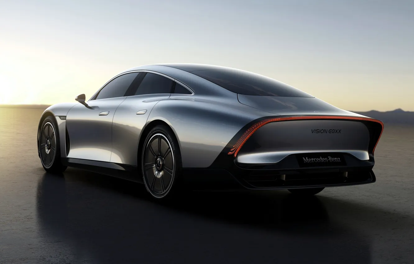 Photo wallpaper coupe, Mercedes-Benz, 2022, Vision EQXX Concept, tail of the rear overhang
