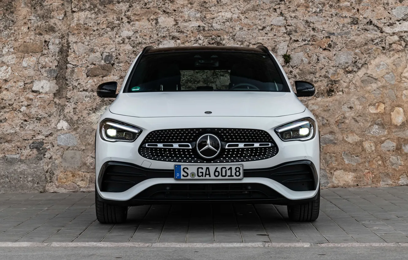 Photo wallpaper Mercedes-Benz, front view, crossover, GLA, 4MATIC, GLA-Class, 2020, AMG Line, GLA 250