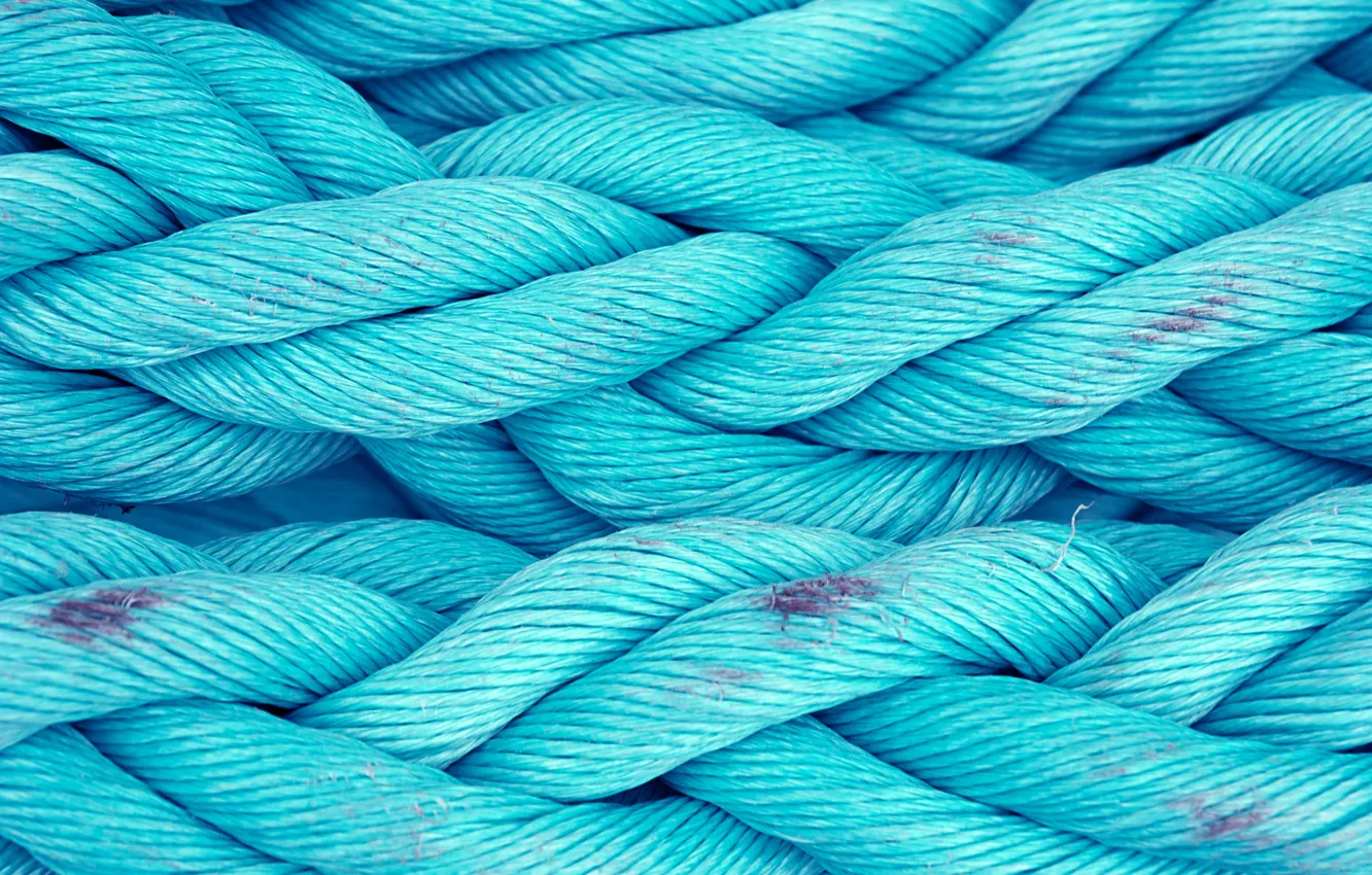 Photo wallpaper blue, rope, worn