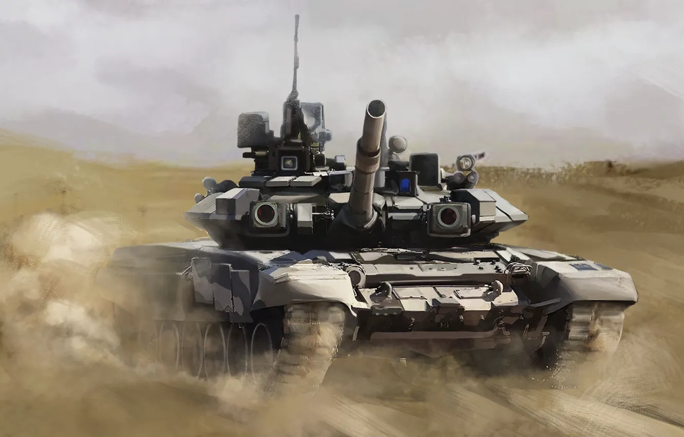 Wallpaper Painting, T-90, Main Battle Tank images for desktop, section  оружие - download