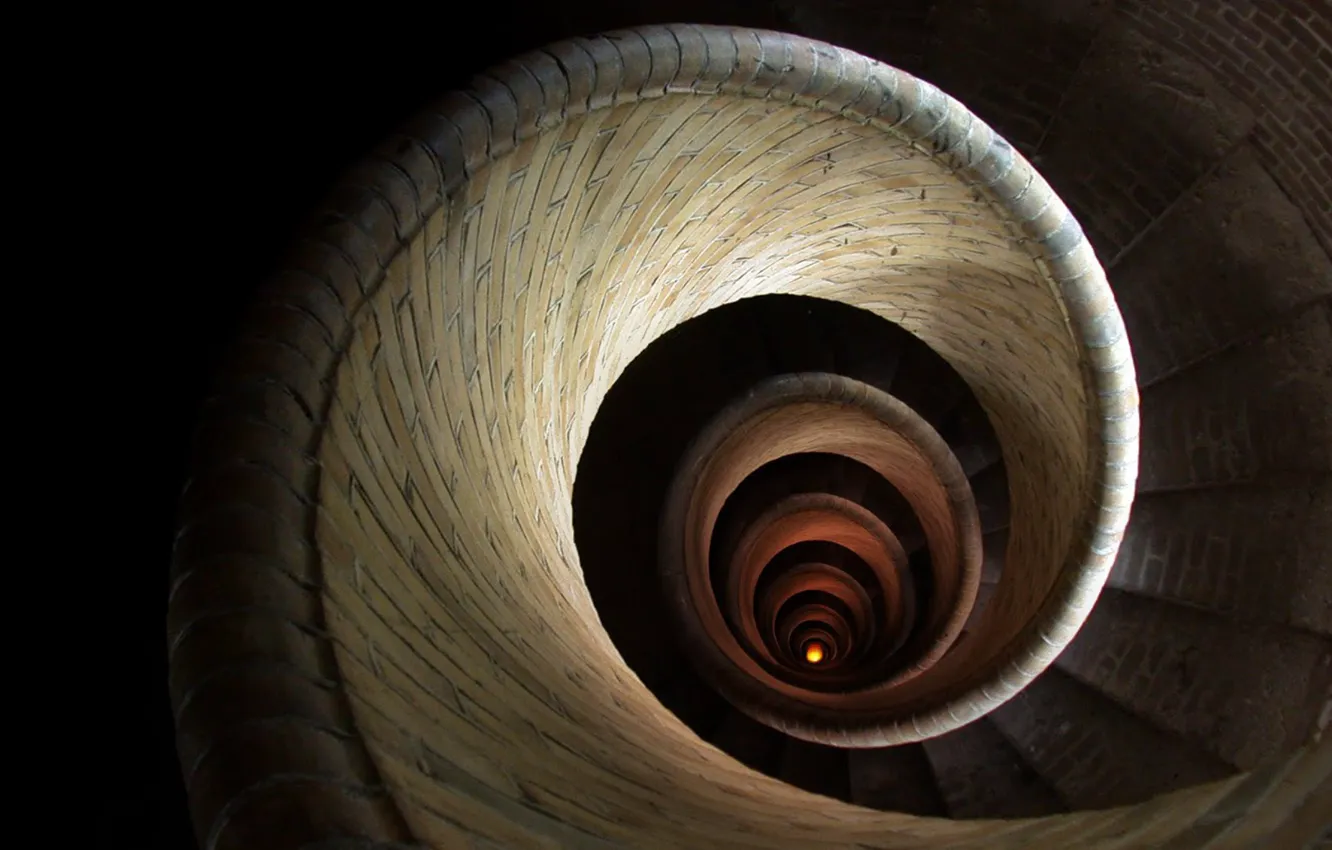 Photo wallpaper spiral, staircase, spiral staircase