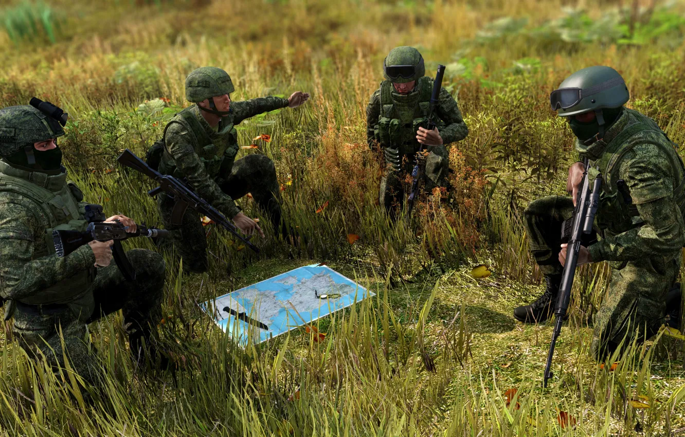 Photo wallpaper FOREST, GRASS, GREENS, SUMMER, RUSSIA, ARMA, ARMA 3, ARMY, ARMAGH