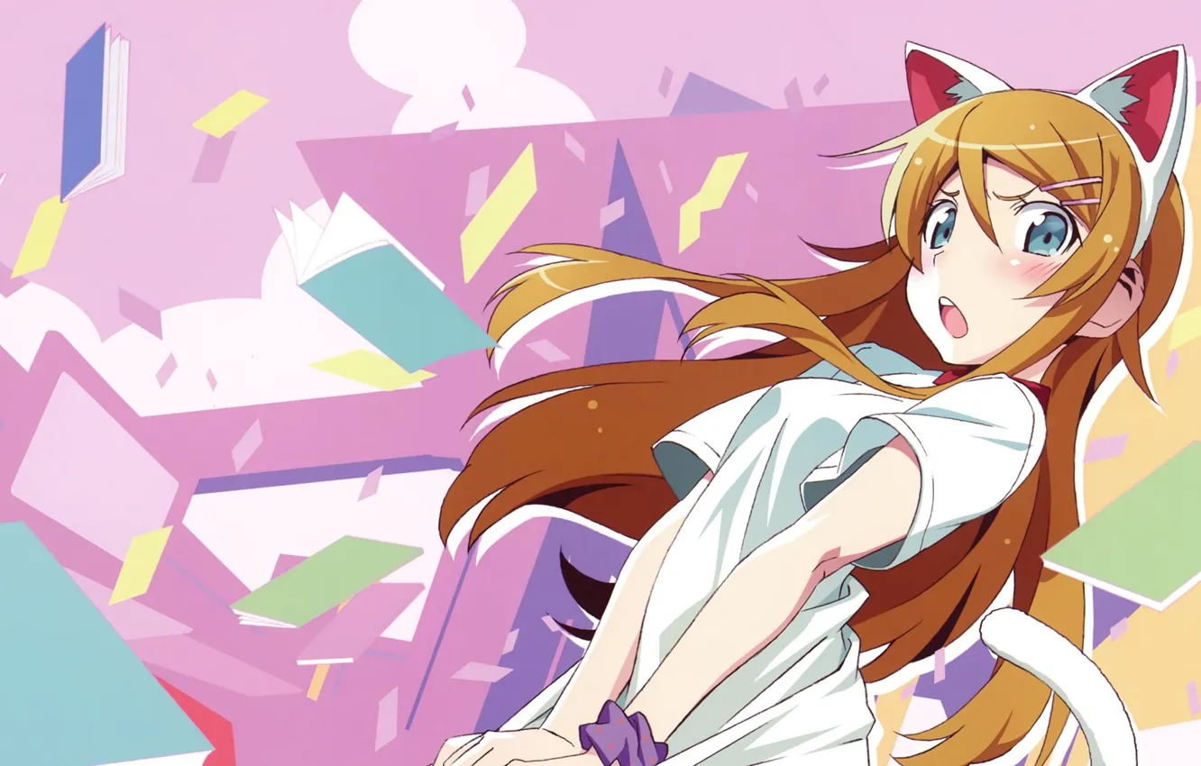 Wallpaper girl, background, art, Oreimo, My little sister can't be this cute  images for desktop, section сёдзё - download