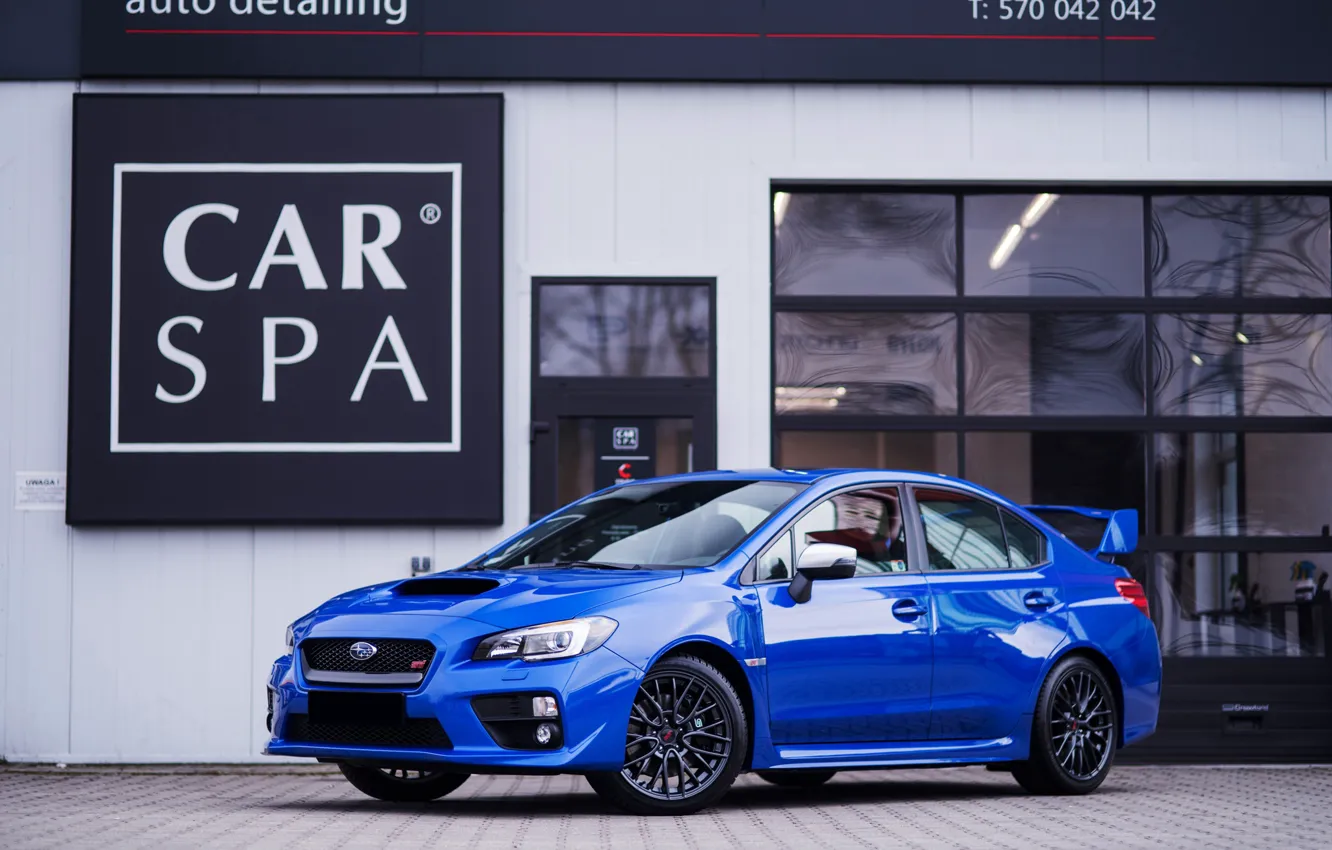 Photo wallpaper Subaru, WRX, STI, BLUE