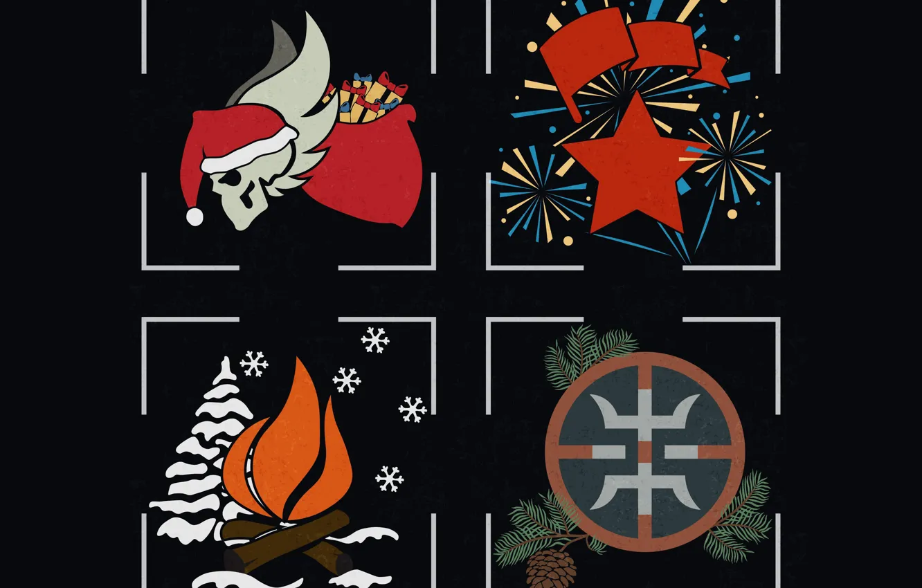 Photo wallpaper star, skull, new year, logo, the fire, banner, patch, survarium, decals, the Renaissance army, tramps, …