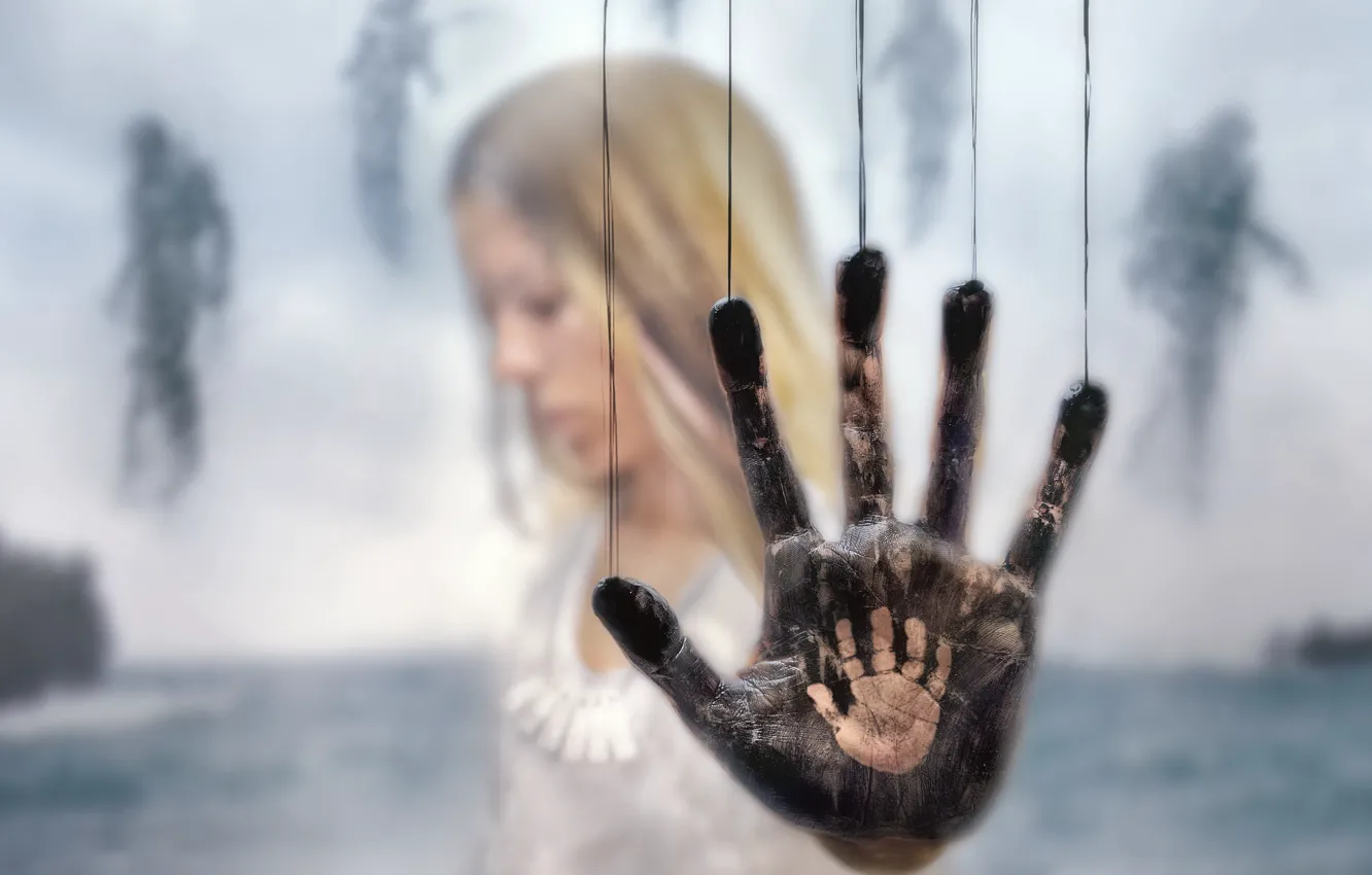 Wallpaper glass, background, hand, palm, death stranding images for  desktop, section игры - download